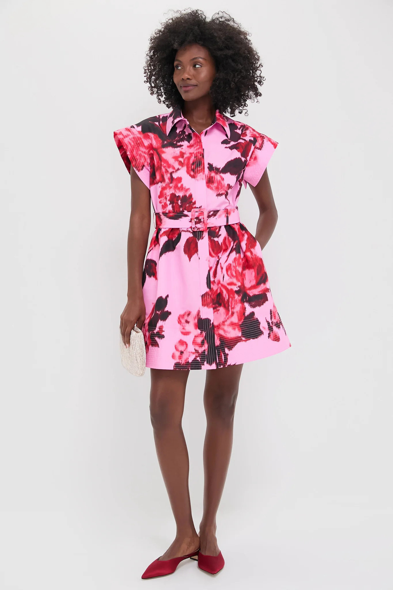 Cerise Blossom Mini Chloe Dress | Tuckernuck (US)