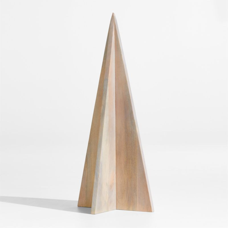 Kerva 40" Whitewashed Wood Tree + Reviews | Crate and Barrel | Crate & Barrel