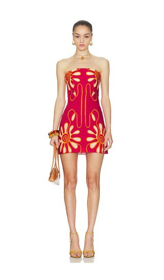 Cala de la Cruz Roma Dress in Red. - size M | Revolve Clothing (Global)