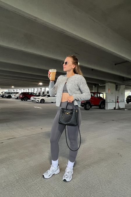 3/22/24 - Shop the new activewear line, Golden, from @aritzia! Wearing a size S in top & bottom for reference! Activewear, chic activewear, aesthetic activewear, activewear sets, workout sets, biker shorts set, slouchy socks, slouch socks, workout outfits, workout outfit inspo

