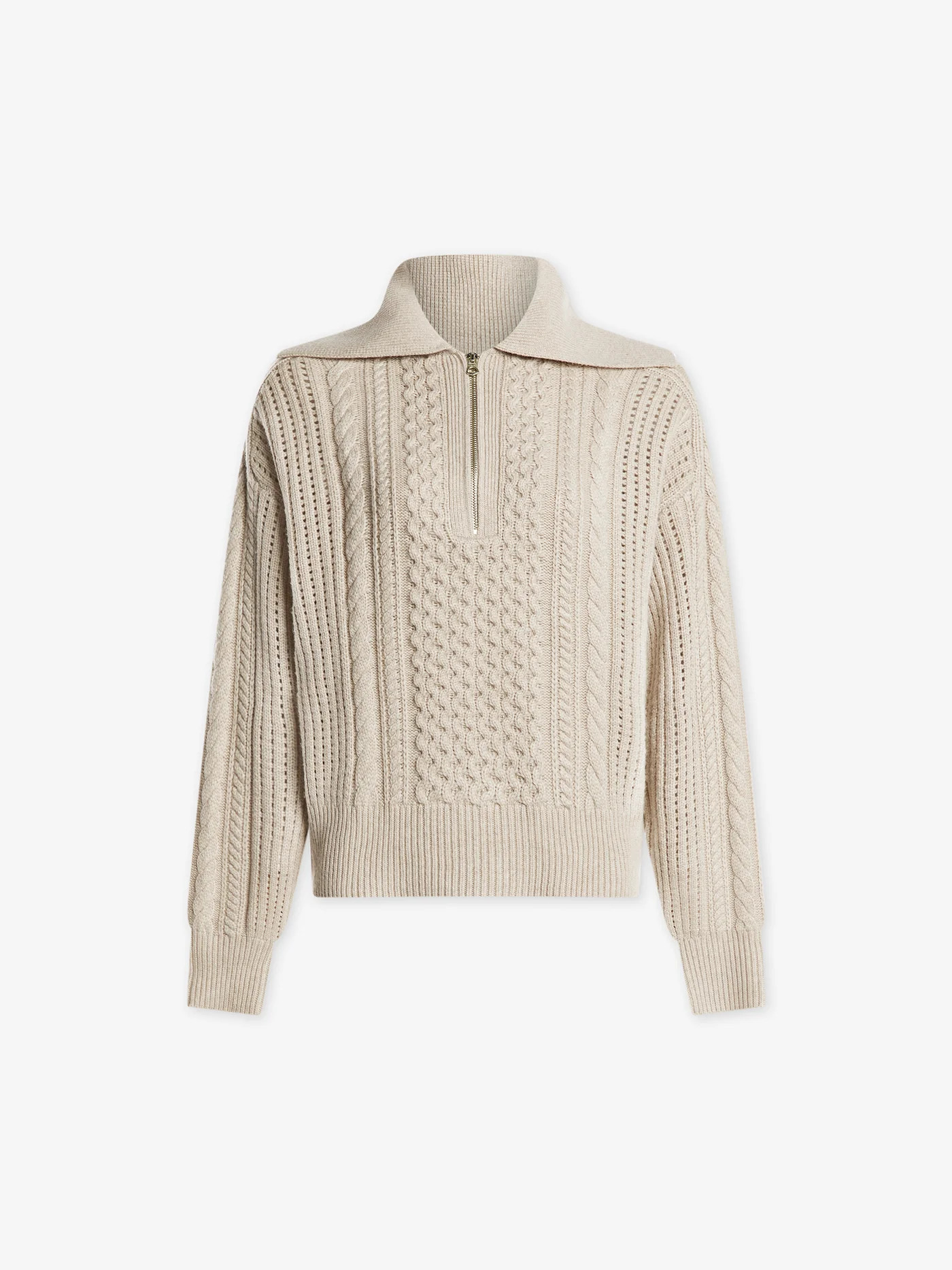 Camello Relaxed Cable Half Zip | Varley US | Varley US