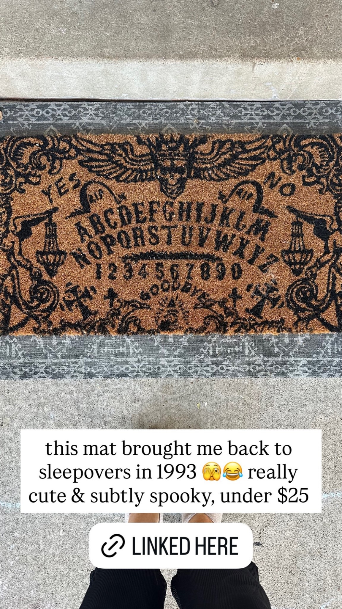 this mat brought me back to sleepovers in 1993, really cute & subtly spooky, under $25

#LTKSeasonal #LTKHome #LTKHalloween
