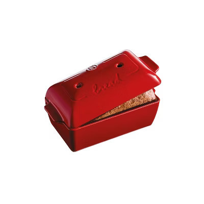 Emile Henry Bread Loaf Baker With Lid, Burgundy | Target