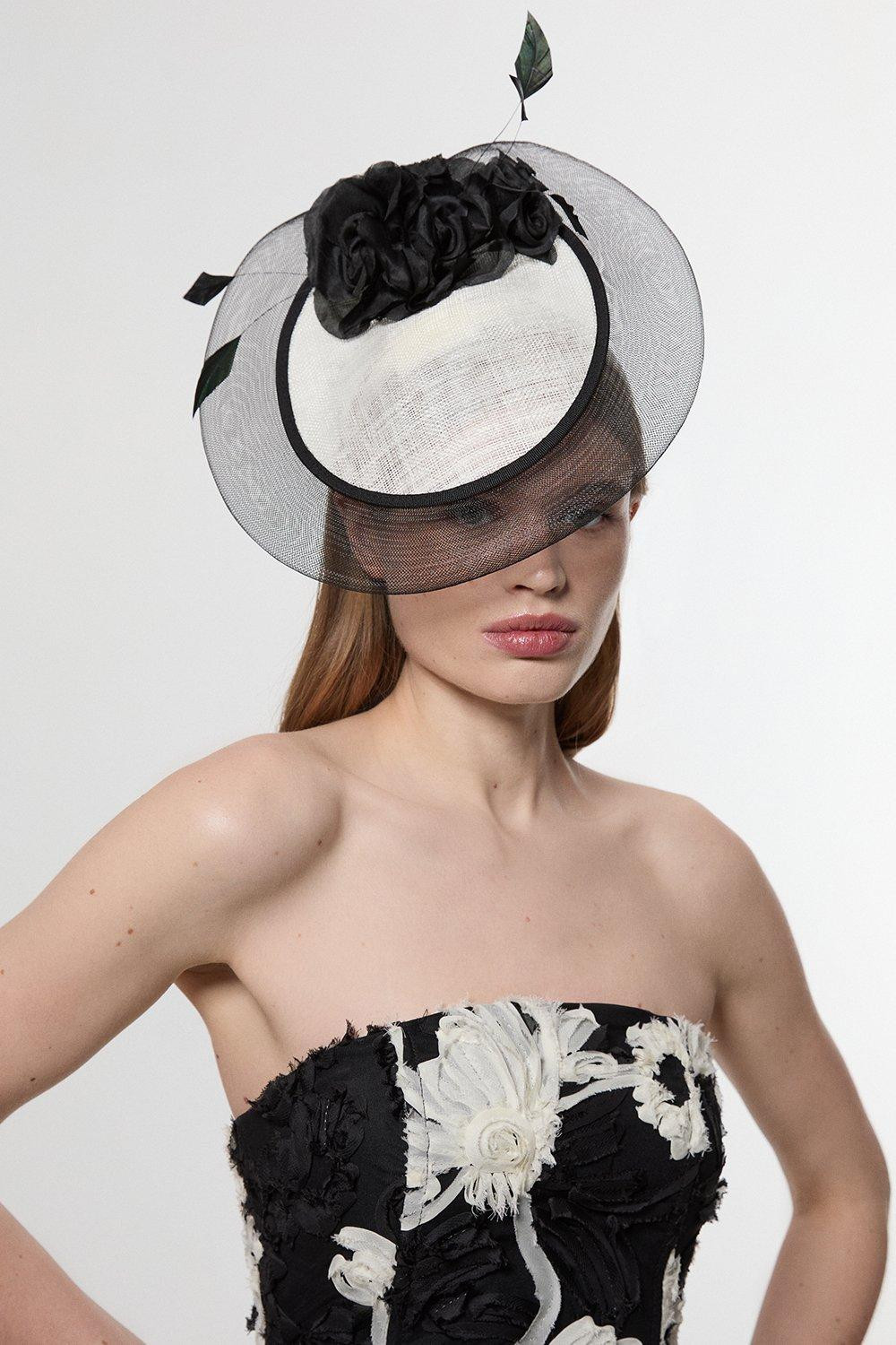Flower Detailed Fascinator | Karen Millen UK + IE + DE + NL