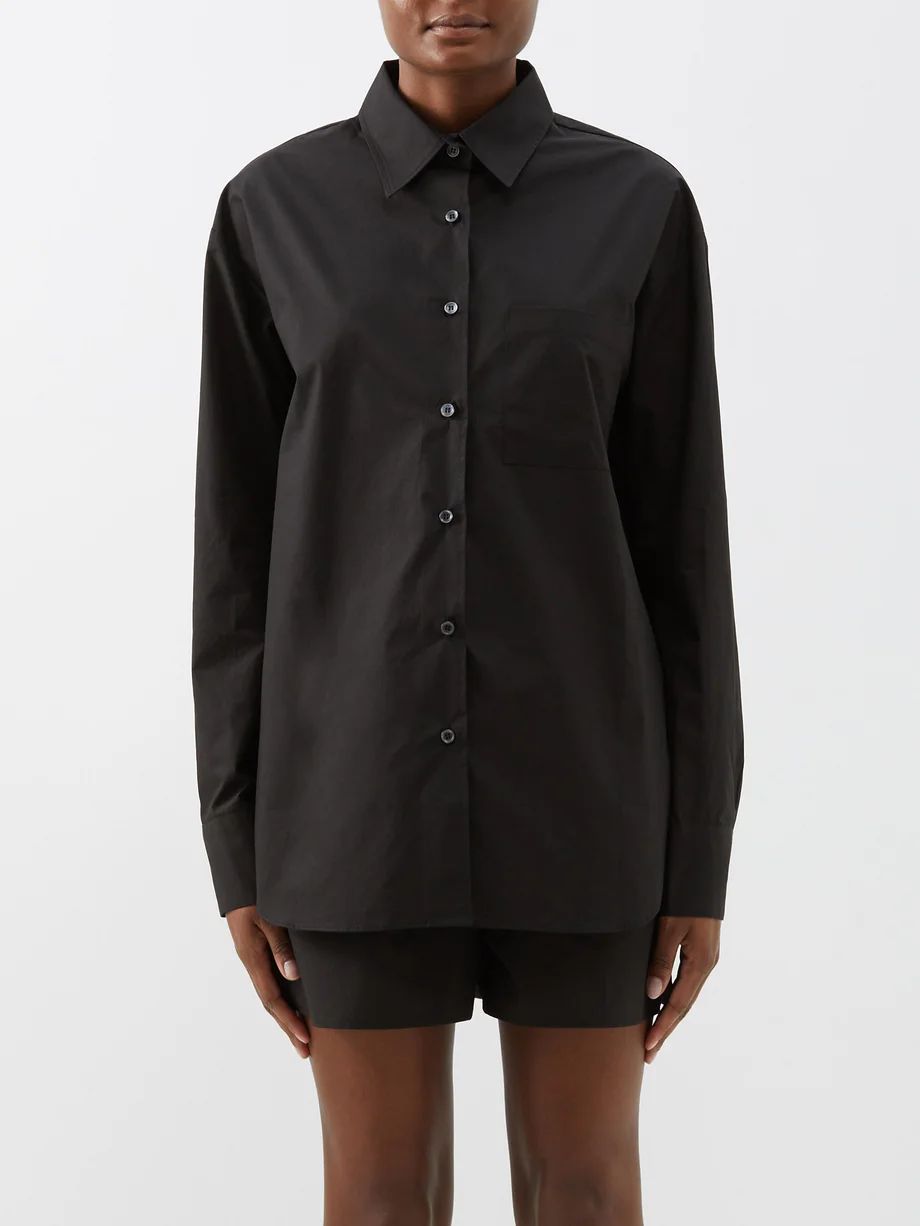 Lui organic cotton-poplin shirt | Matches (UK)