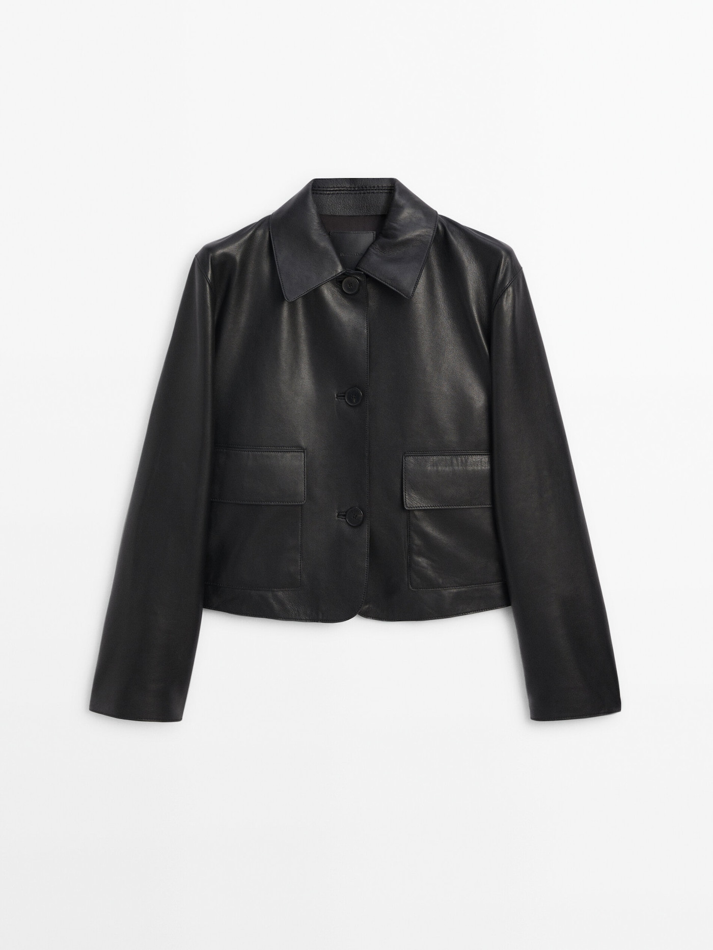 Nappa leather jacket with pockets | Massimo Dutti US