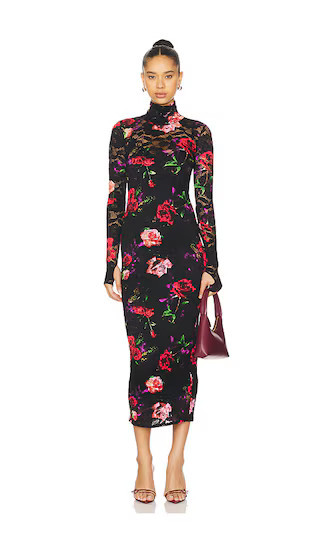 AFRM Shailene Lace Dress in Black,Red. - size XS | Revolve Clothing (Global)