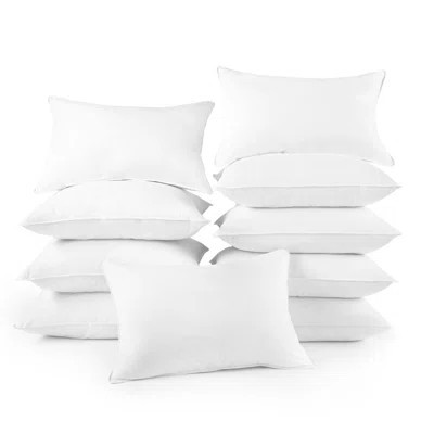Downlite Polyfill Jumbo Medium Pillow 10-Pack - Hypoallergenic | Wayfair North America