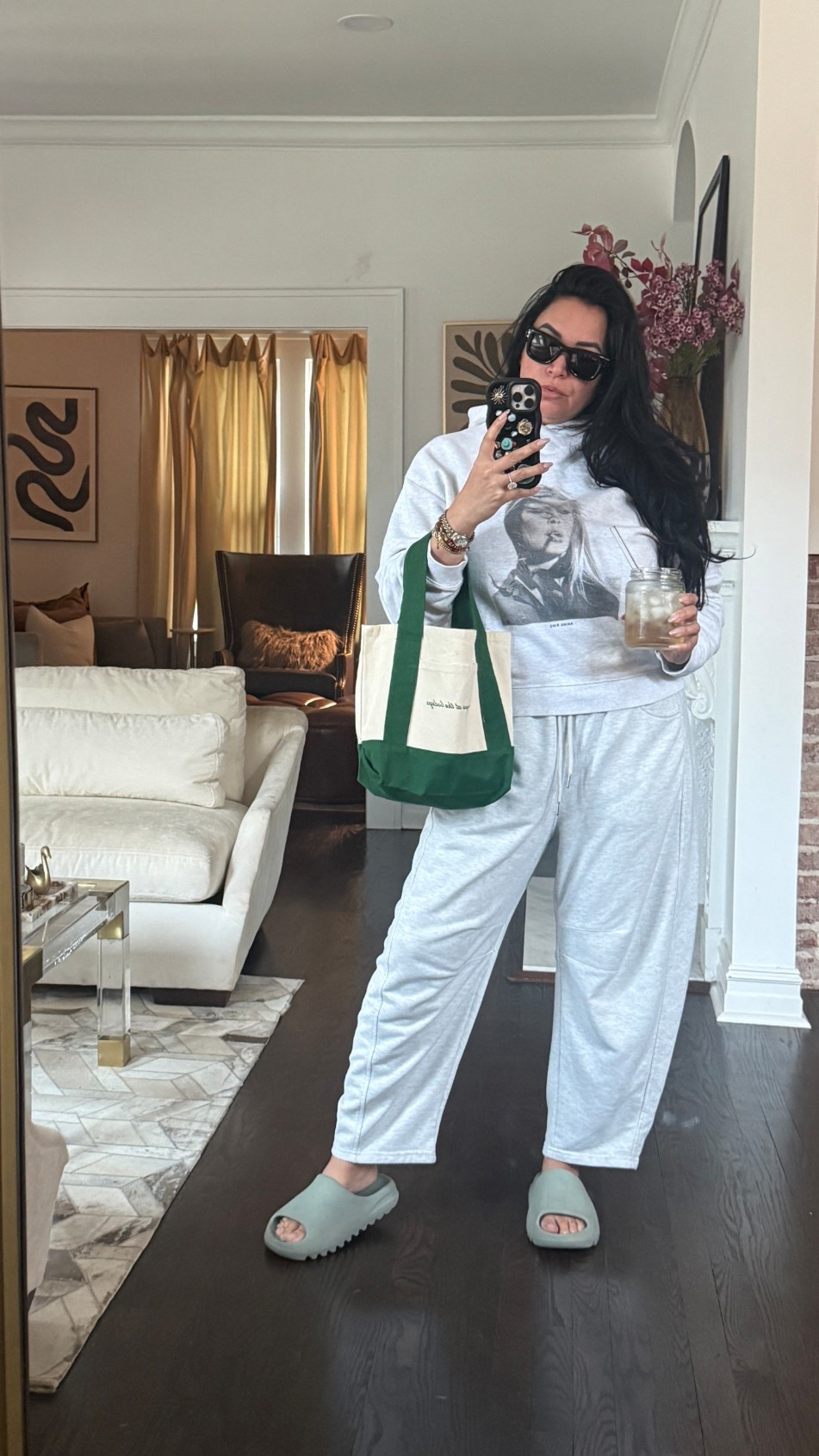 My comfiest most supportive slides.  My house shoes🤌🏽

Barrel sweatpants
Yeezy slides


#LTKootd #LTKdayinmylife #LTKOver40