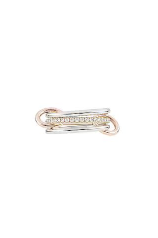 Spinelli Kilcollin Sonny Ring in Mixed 18K Gold & White Diamonds | FWRD | FWRD 