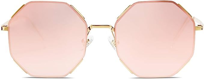 SOJOS Sunglasses for Women Men Classic Retro Polygon Shades UV400 SJ1128 | Amazon (US)