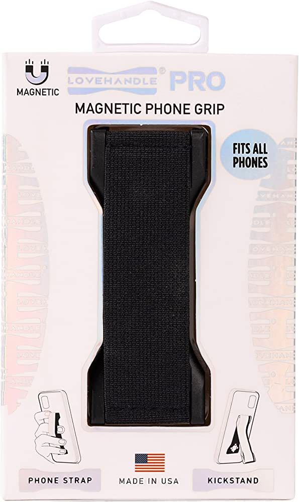 LoveHandle PRO Premium Phone Grip - Phone Strap - Magnetic Phone Mount and Kickstand for Smartpho... | Amazon (US)
