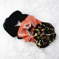 Velvet Hair Scrunchies For Girls, Girl's Scrunchie, Black Scrunchy, Animal Print Velvet, Gifts Mom,  | Etsy (US)