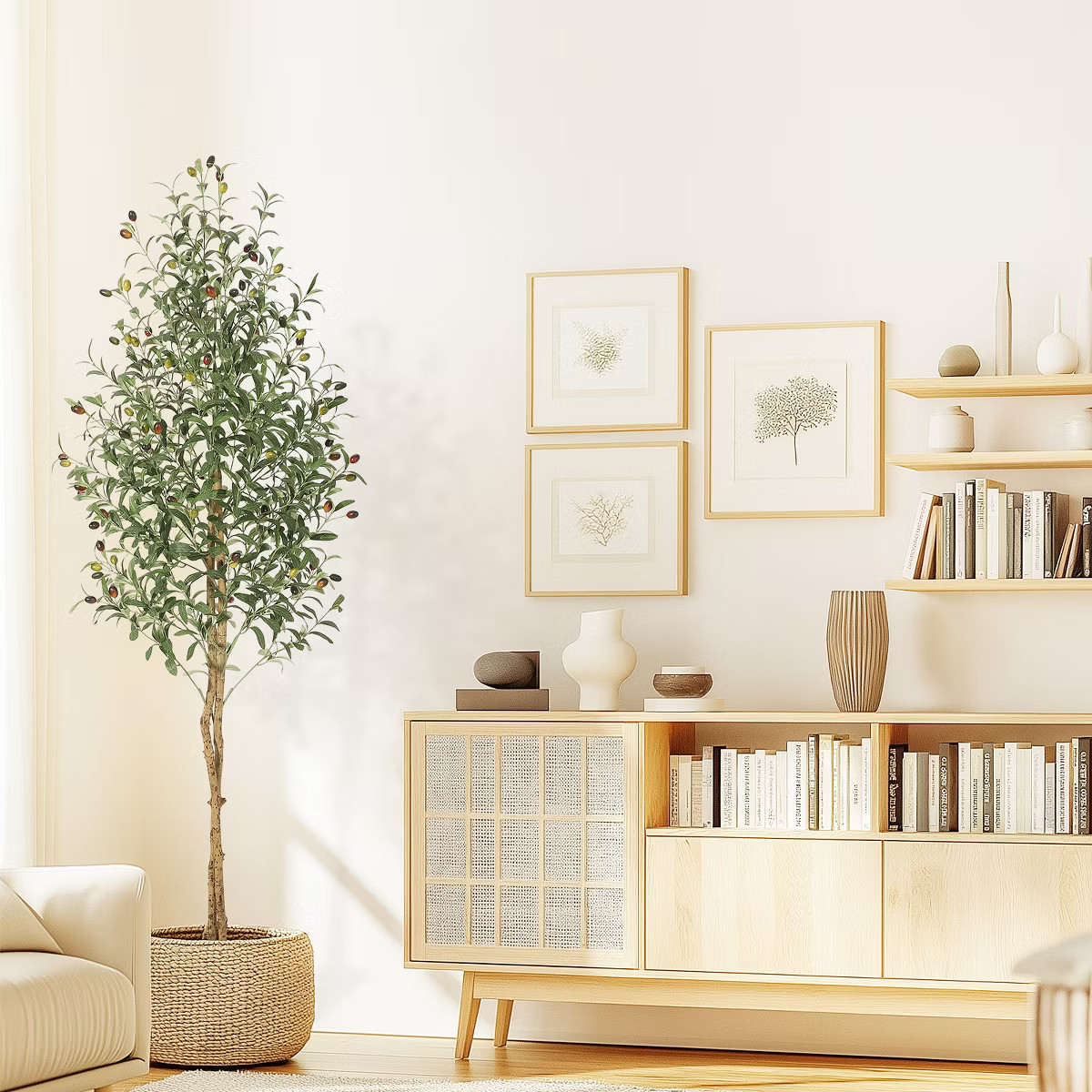 Olive Trees Artificial Indoor,Tall Olive Tree Plants,Double rod shape,Faux Olive Tree with Realis... | Target