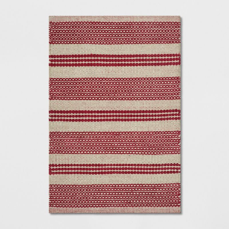 2'x3' Striped Accent Rug Red - Threshold™ | Target
