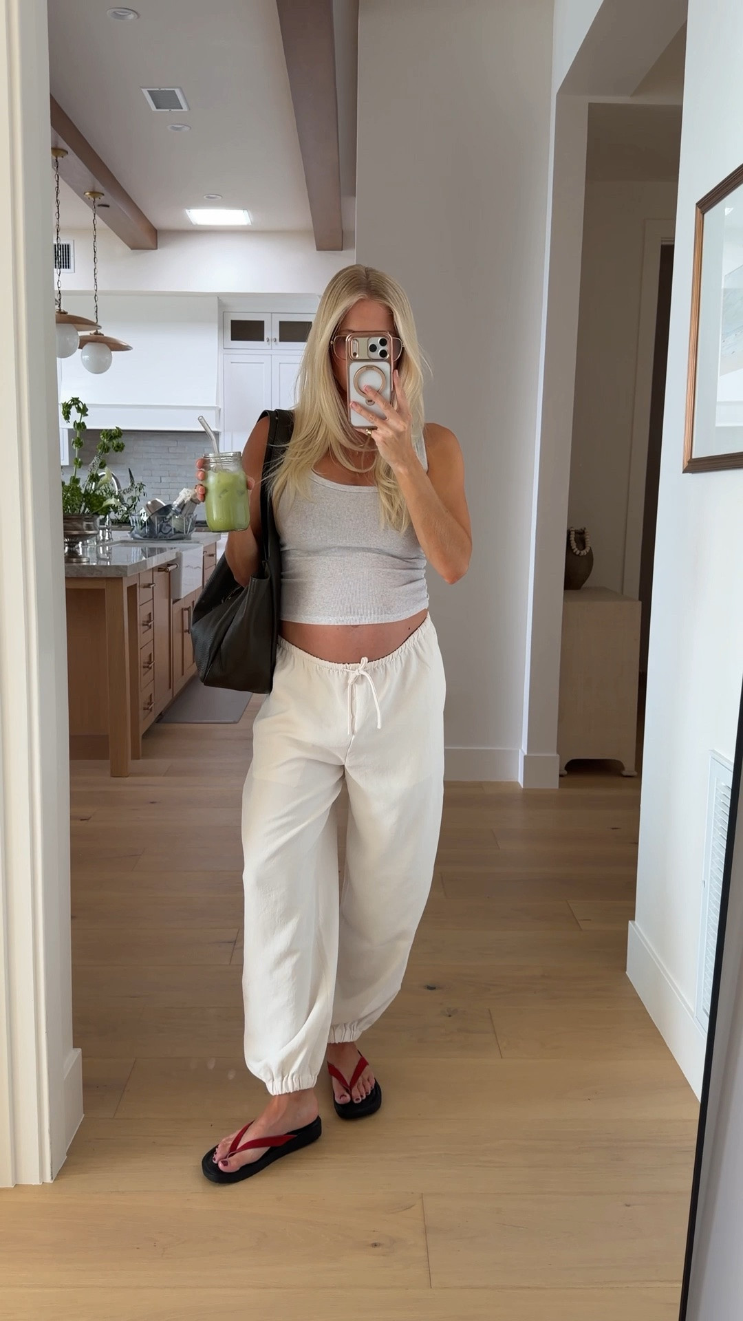 SIZE: medium in tank (heather cloud white), small in pants (light birch), shoes are tts! #kathleenpost

Errands outfit, school drop off, school pick up, farmers market run, casual lunch look, bump friendly, maternity look, postpartum outfit

#LTKSeasonal #LTKBump #LTKootd