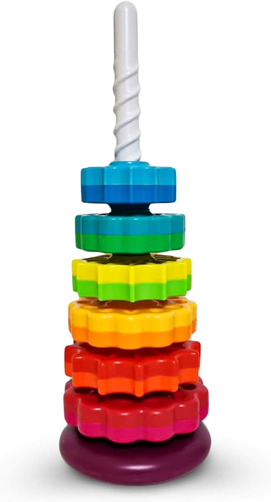 ODELA Spinning Toy – Premium Stacking Toy for Kids - One Year Old Stacking Toys – Strong ABS ... | Amazon (US)