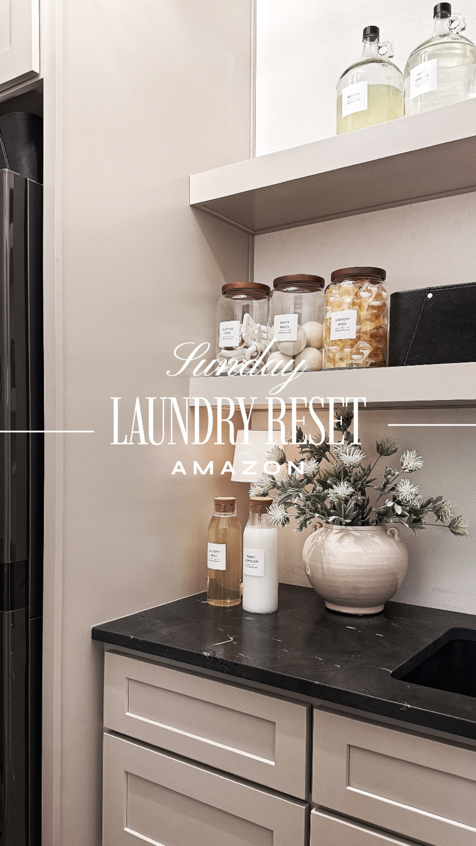 LAUNDRY ROOM RESET ESSENTIALS! This LAUNDRY ROOM ORGANIZATION SETUP instantly makes the space feel clean, calm, and designer-inspired. I love using GLASS CANISTERS, MODERN SOAP DISPENSERS, and SIMPLE LABELS to keep everything looking organized while still beautiful. These Amazon home organization finds make even everyday spaces feel elevated.

#Amazon #TheHillaryStyle #AmazonHome #LaundryRoomDecor #LaundryRoomOrganization #NeutralHomeStyle #HomeOrganization #MinimalHome #AmazonHomeFinds #HomeRefresh 

 #LTKfitnessgoals #LTKOver40 #LTKHome
