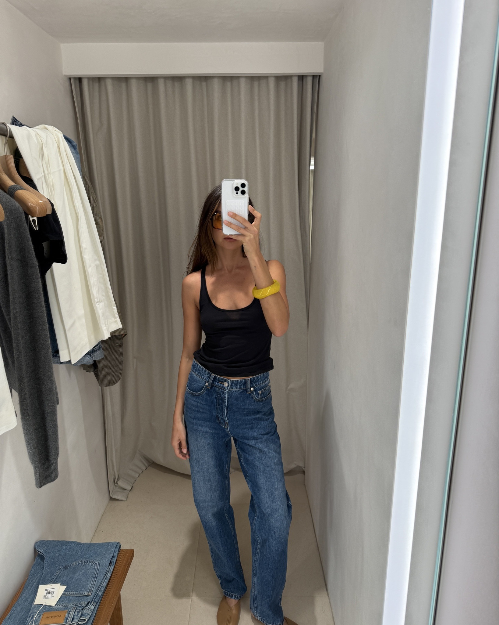 The chicest cut jean!! Had to get these. And like I said - the perfect singlet 