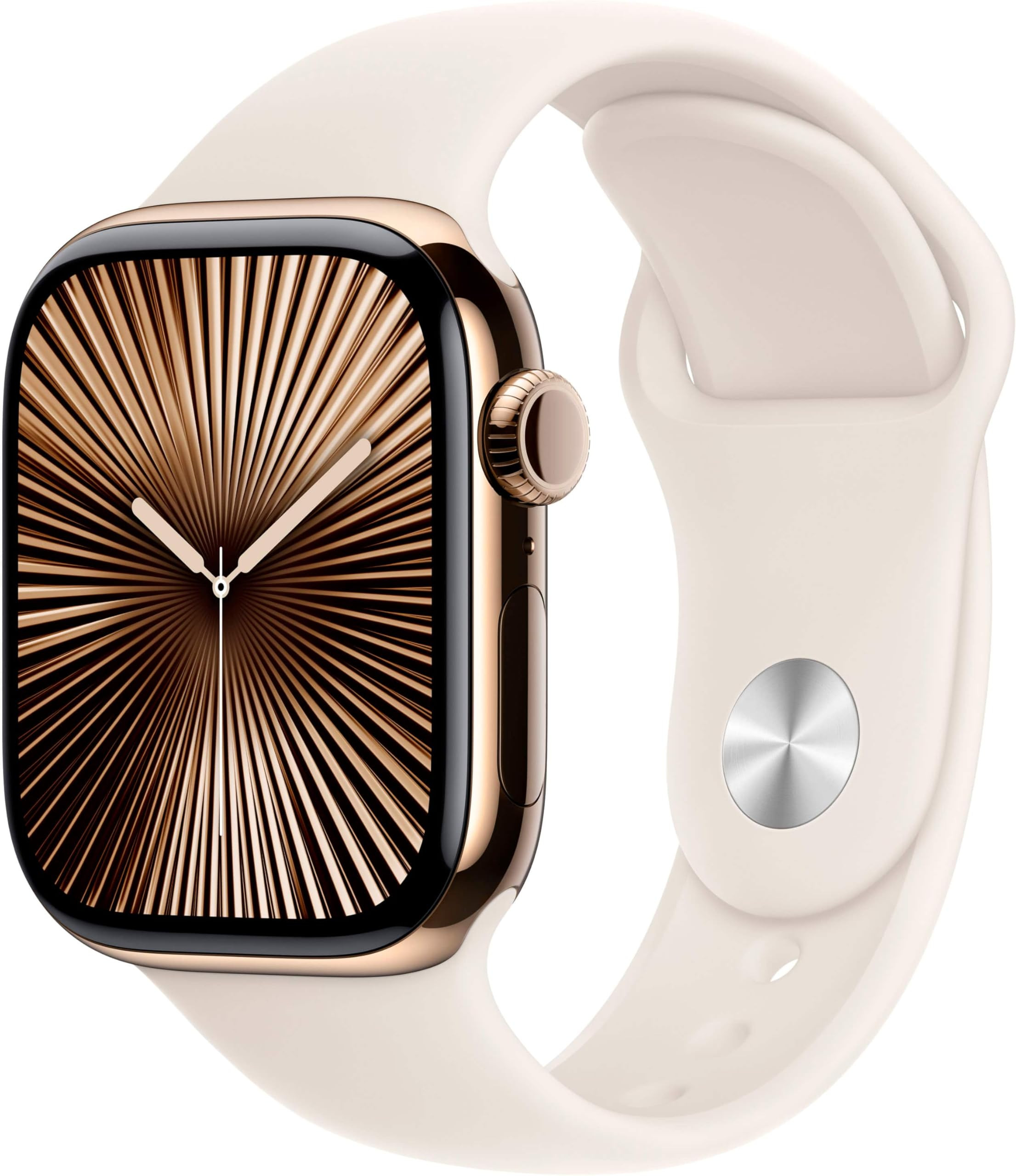 (Renewed) Apple Watch Series 10 [GPS + Cellular, 46mm] - Gold Titanium Case with Starlight Sport ... | Amazon (US)
