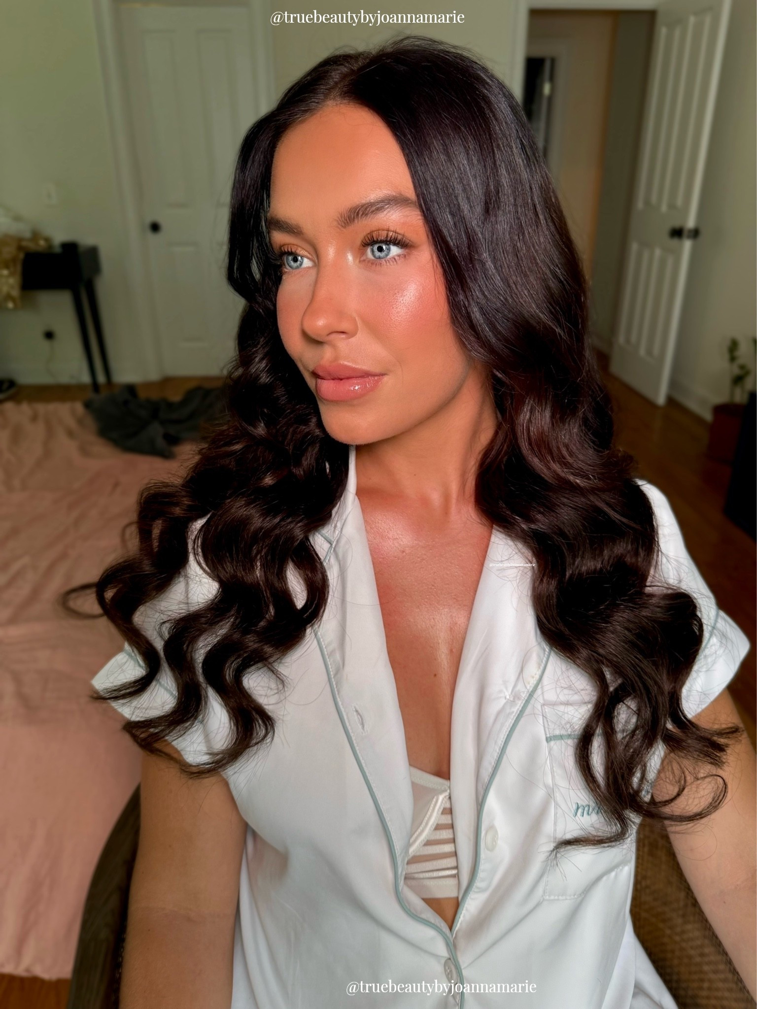 Dimensional bridal glam! See the full look on my Instagram @truebeautybyjoannamarie or TikTok @tbjmbeauty #beauty #wedding