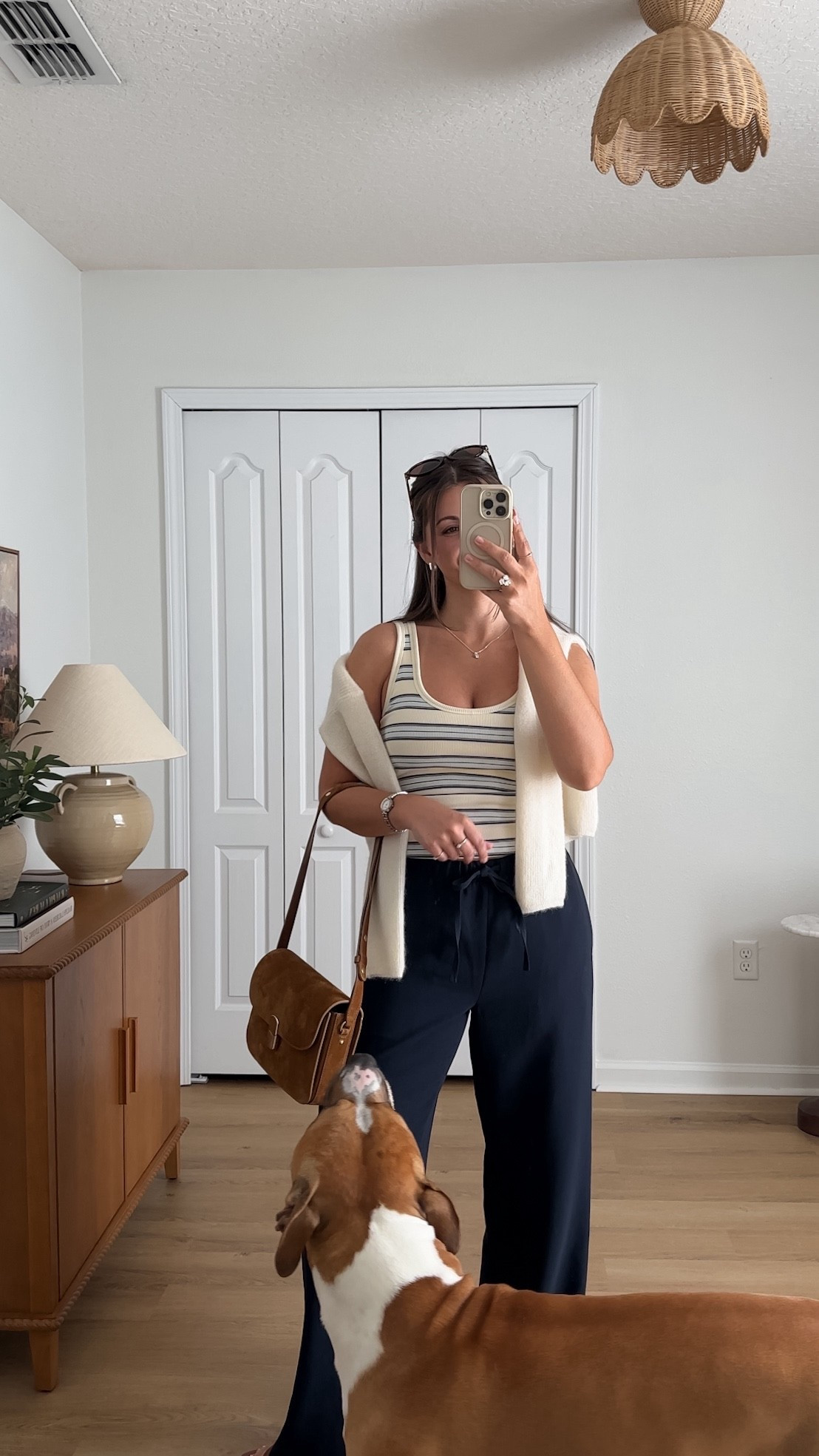 Causal ootd! Wearing small tank and pants, cardigan is xs. 25% off Abercrombie code: AFLTK 

#LTKootd #LTKSeasonal #LTKSpringSale