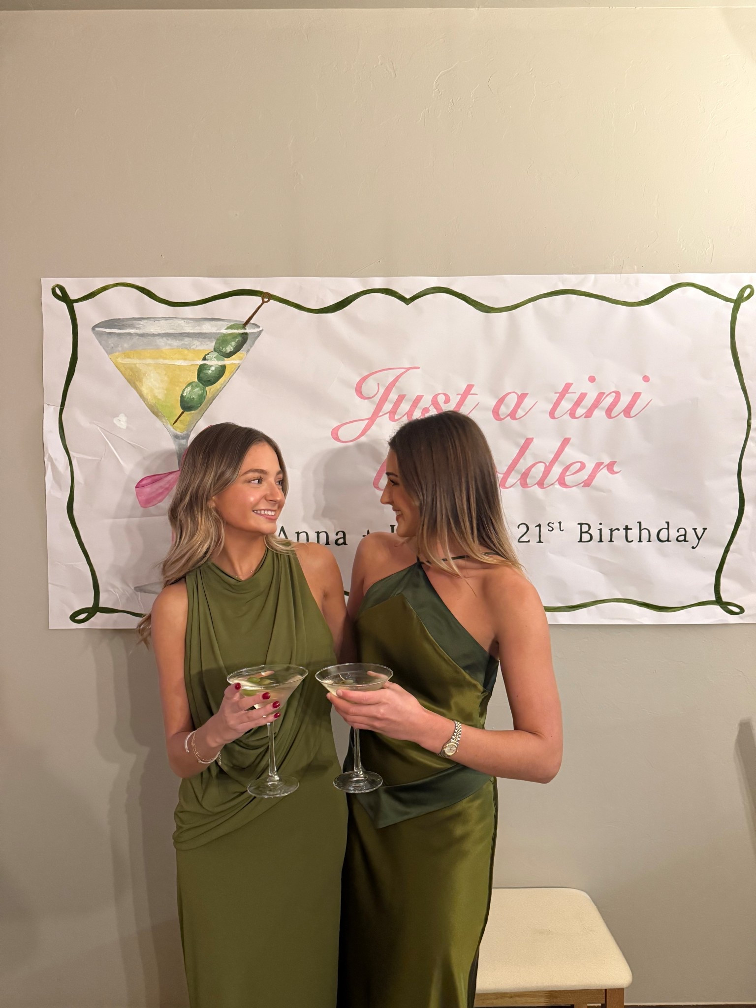 21st birthday details! #greendress #martini #atinibitolder

#LTKParties #LTKSeasonal #LTKHoliday