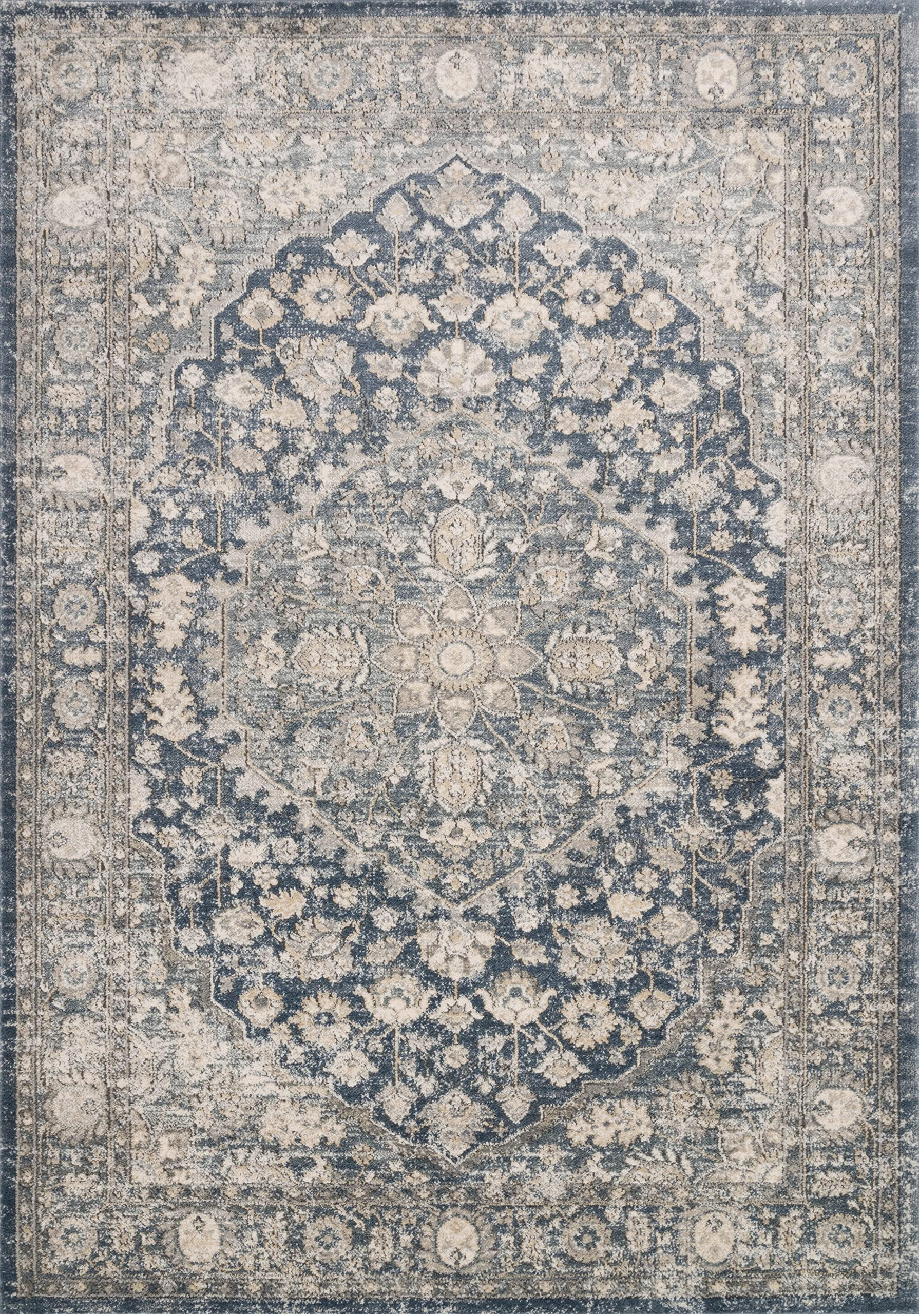 Loloi II Teagan Collection TEA-01 Denim/Mist 7'-11" x 10'-6", 25" Thick, Area Rug, Soft, Durable,... | Amazon (US)