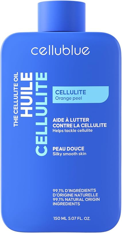 Huile de Massage Anti-Cellulite Cellublue – Nouvelle formule surboostée en 4 super-aliments ... | Amazon (FR)