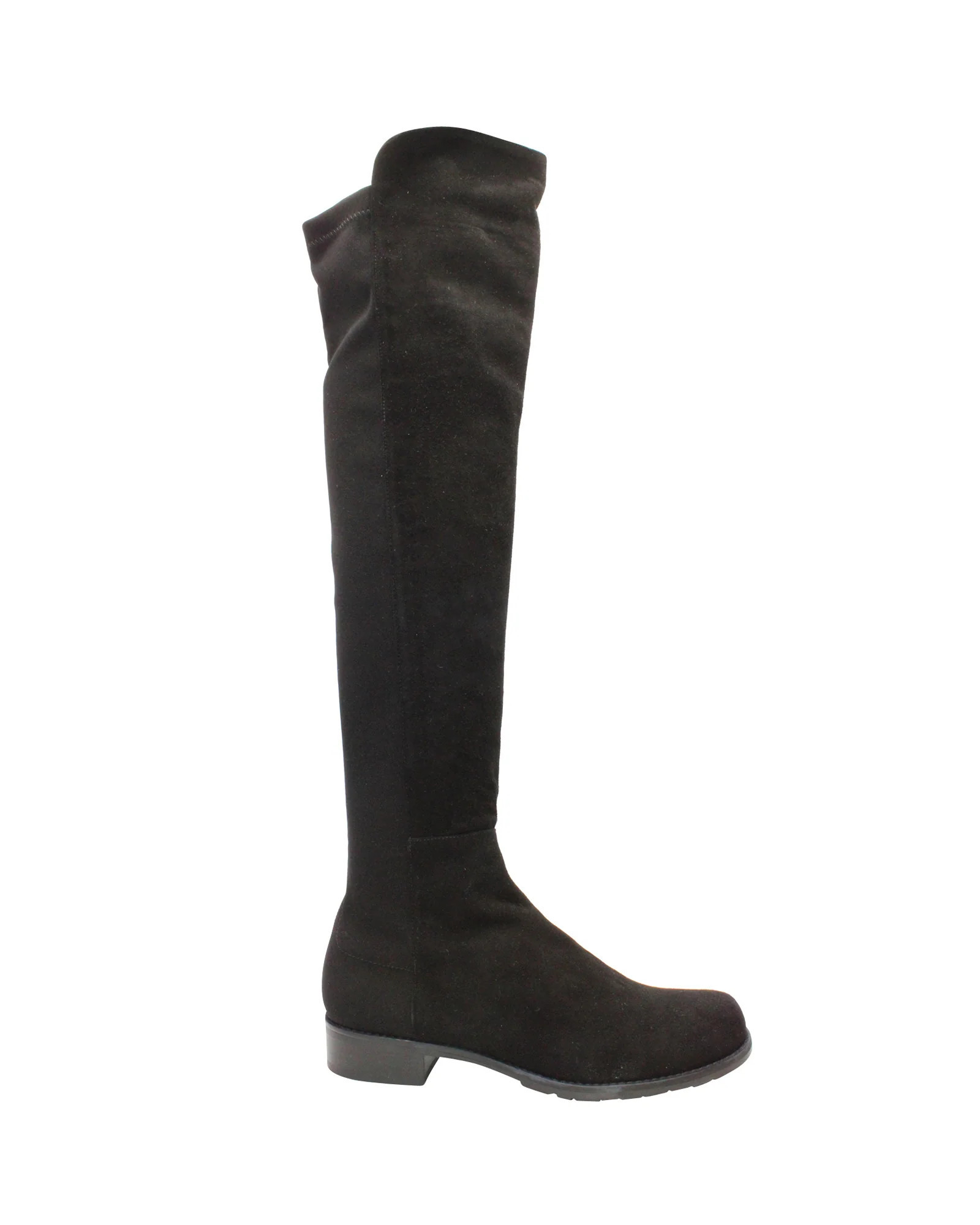 Stuart Weitzman 5050 Over-the-Knee Boots in Black Suede | Shop Simon