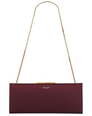 Saint Laurent Small Midnight Pochette Bag in Red Pear | FWRD | FWRD 