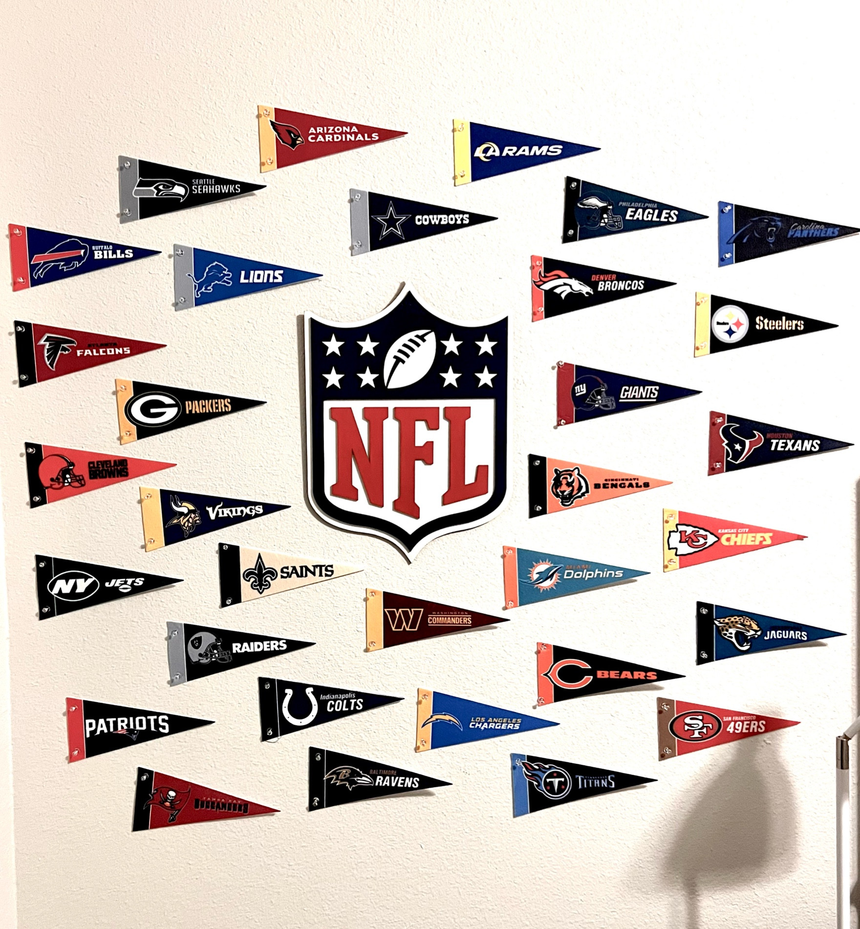 NFL Mini Pennant Set - Includes All 32 Teams