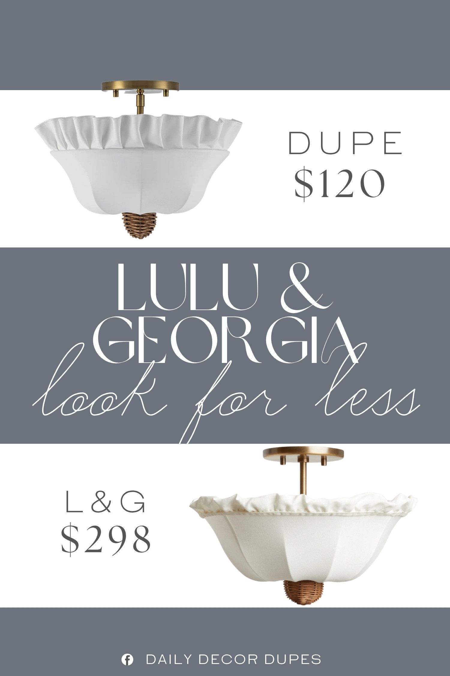 The Lulu & Georgia Helmi Flush Mount Light features a decorative silhouette and refined finish that add an elevated touch while keeping the fixture close to the ceiling. This ceiling light works beautifully in bedrooms, hallways, entryways, kitchens, and smaller living spaces where a low-profile lighting option is especially useful. Its versatile design blends easily with modern, contemporary, transitional, and eclectic home decor, making it a stylish choice for spaces that need both function and character. 💡🤎🏡

Home more affordable option find similar look for less budget friendly affordable cheap cheaper beautiful pretty. Clearance sale coupon code discount code promo code luxury Inspo inspiration inspired by idea ideas Love like these? I share multiple every day in my FB group.
#LuluAndGeorgiaInspired #FlushMount #FlushMountLight #CeilingLight #ModernLighting #BedroomLighting #HallwayLighting #EntrywayLighting #HomeLighting 

 #LTKHome