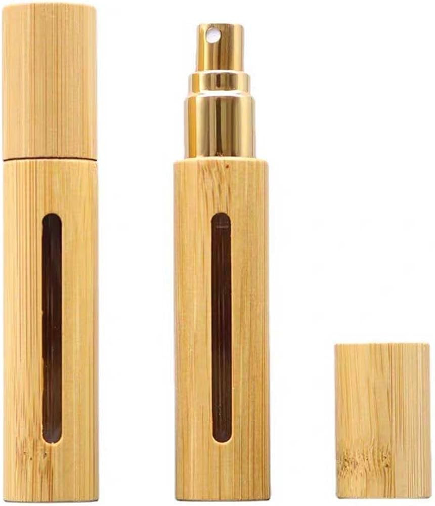 Teensery 2 Pcs 10ml Bamboo Spray Bottles Empty Refillable Perfume Atomizer Bottles Portable Trave... | Amazon (US)