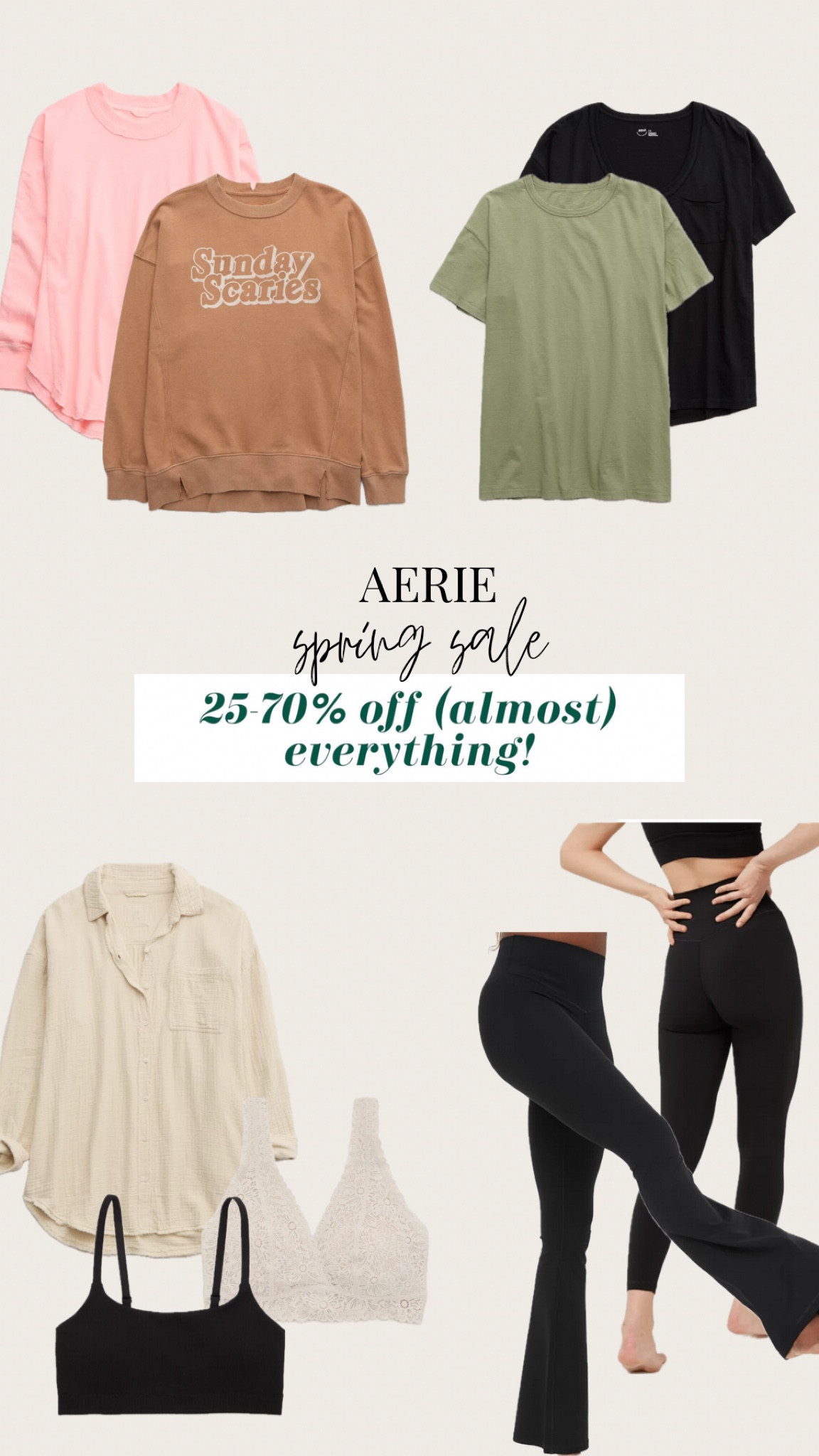 aerie canada finds 🇨🇦 
.
.
.
#aeriesale #leggings #canadafinds #canadasale #canadalinks #springsale #mamawardobe #oversizedstyle #oversizedtees #springoutfits #outfitideas #mamaoutfit #aerie #aeriesale #basics

#LTKSpringSale #LTKsalealert #LTKSeasonal
