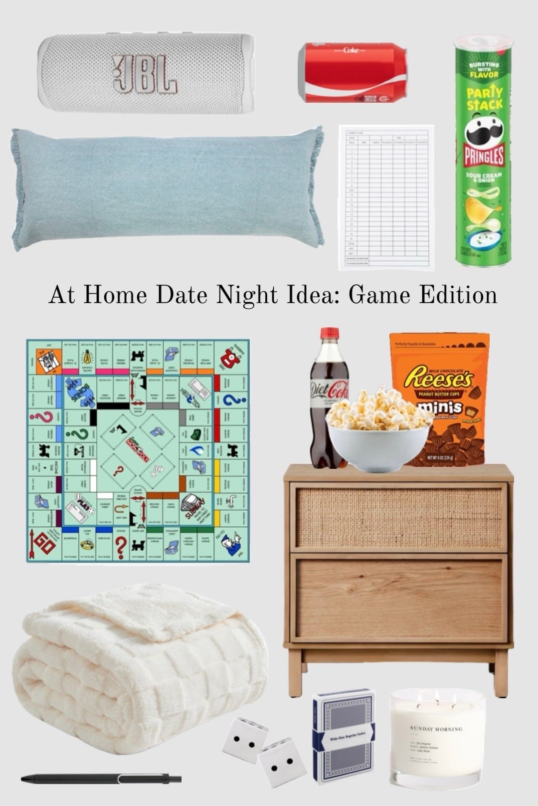 Everything you need for an at home game night date night 😘

#LTKFindsUnder50 #LTKHome #LTKFamily