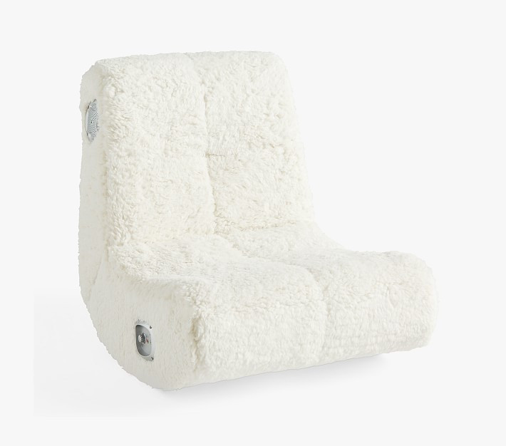 Ivory Sherpa Mini Gaming Chair | Pottery Barn Kids