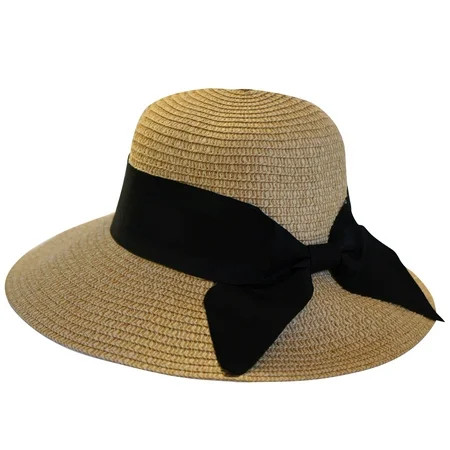 Vintage Straw Hat For Women Sun Hat Crushable Summer Hats For Women Floppy Hat Womens Straw Hat Pony | Walmart (US)