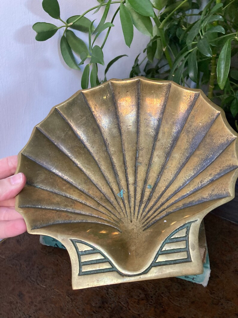 Large Brass Shell Dish | Etsy | Etsy (US)