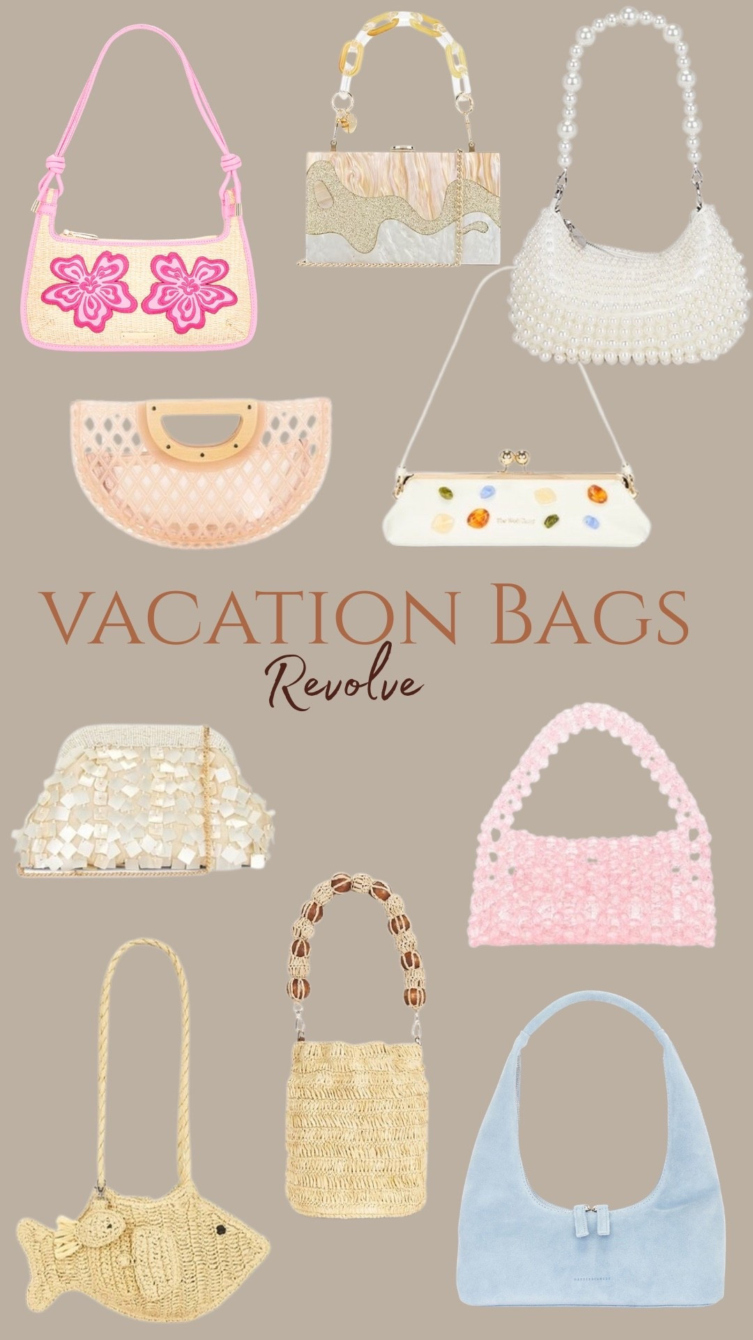Vacation / resort bags from @Revolve 

#summer #bag #purse

#LTKU #LTKTravel #LTKSeasonal