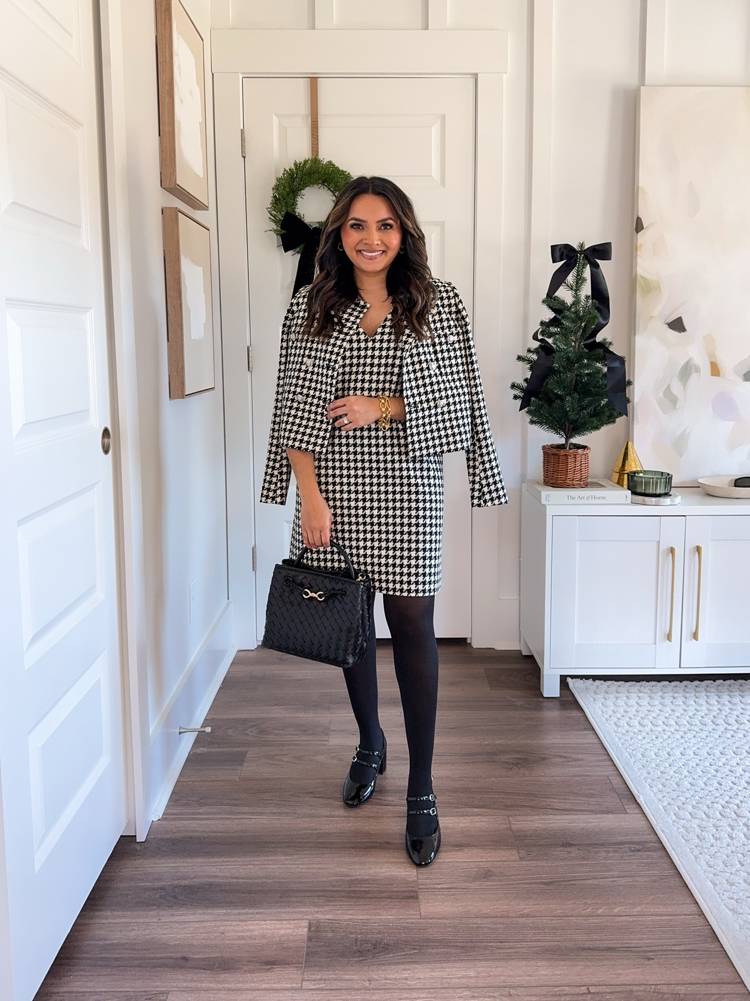 Houdstooth jacket size xxs petite TTS
Houndstooth dress size 0 petite TTS
Black Mary Jane heels size 5.5 TTS

Workwear
Winter office outfits
Petite pants
Petite style
Winter outfits
Winter style
Cold weather outfit
Honey Sweet Petite
Honeysweetpetite



#LTKSaleAlert #LTKCyberWeek #LTKWorkwear