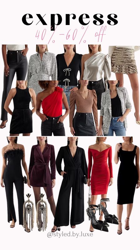 Express sale! 40%-60% off site wide!

Leather pants, sequin skirt, sequin blazer, holiday outfit, holiday party, Christmas party, holiday dress, wrap dress, jumpsuit, mini dress, mini skirt, maxi dress, midi dress 

#LTKstyletip #LTKHoliday #LTKsalealert