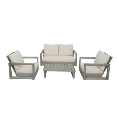 Donnie 4 Piece Sofa Seating Group with Cushions | Wayfair North America