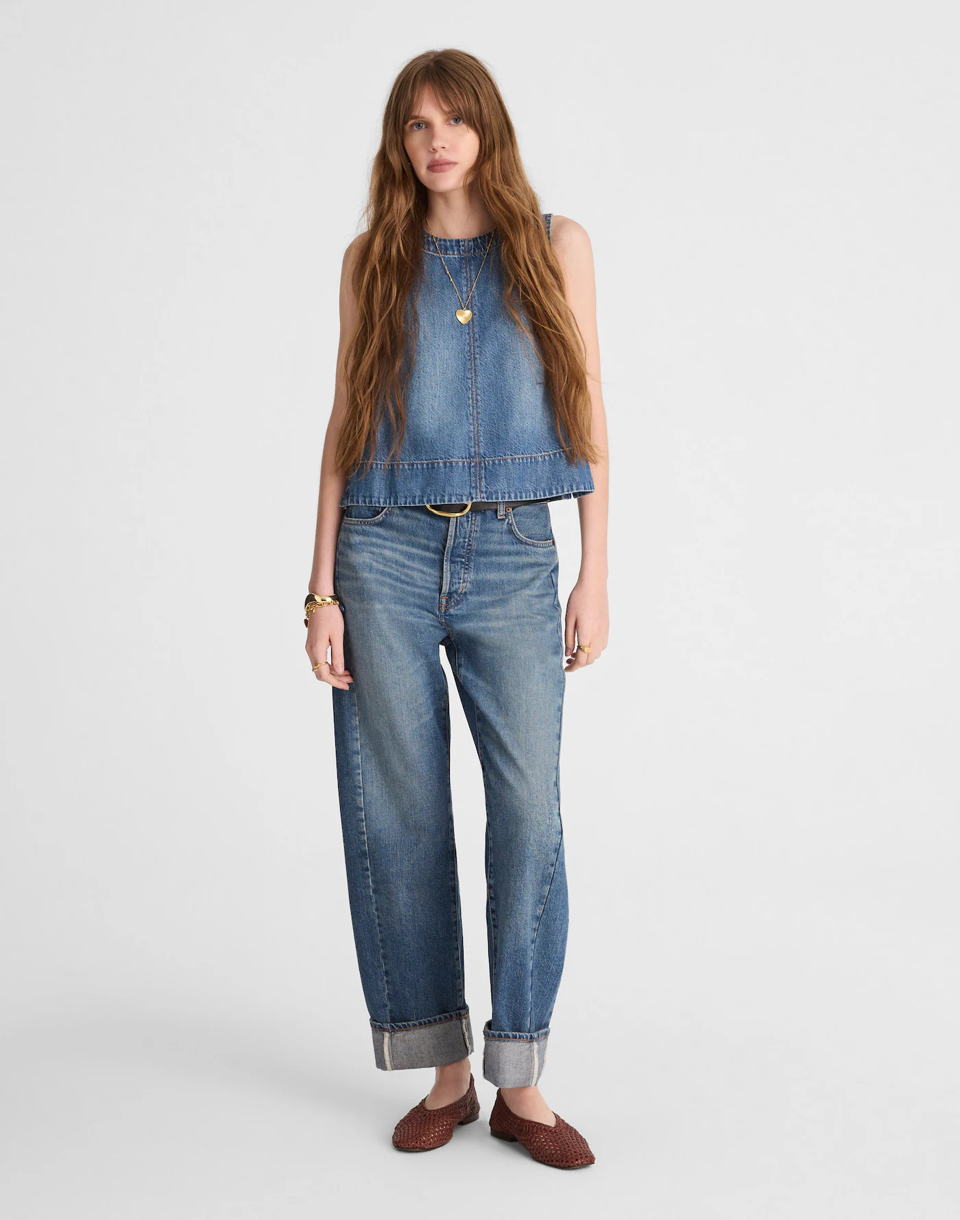Petite Pieced Barrel-Leg Jeans | Madewell | Madewell