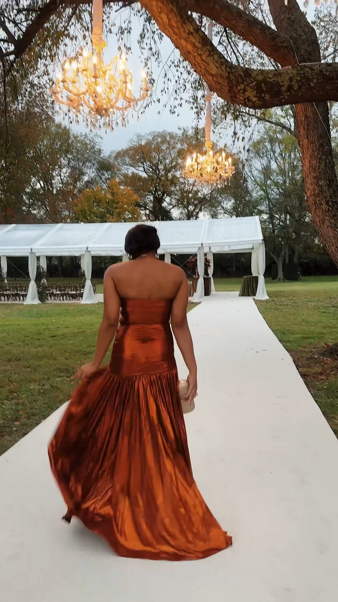 This Metallic number is Perfect a Fall Wedding guest look 

#LTKWedding