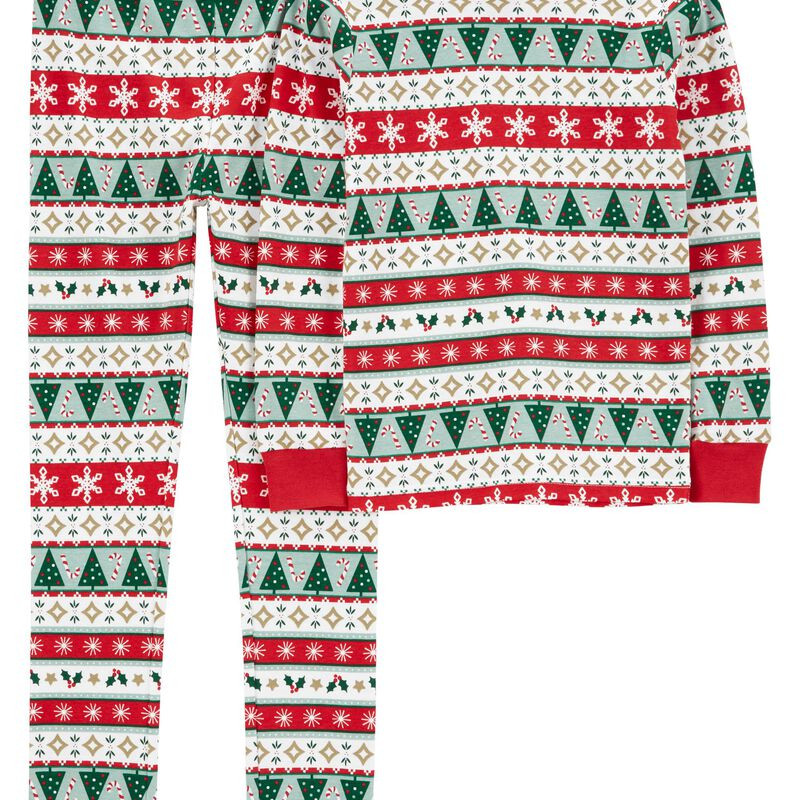 Kid 2-Piece Fair Isle Christmas 100% Snug Fit Cotton PJs | Carter's
