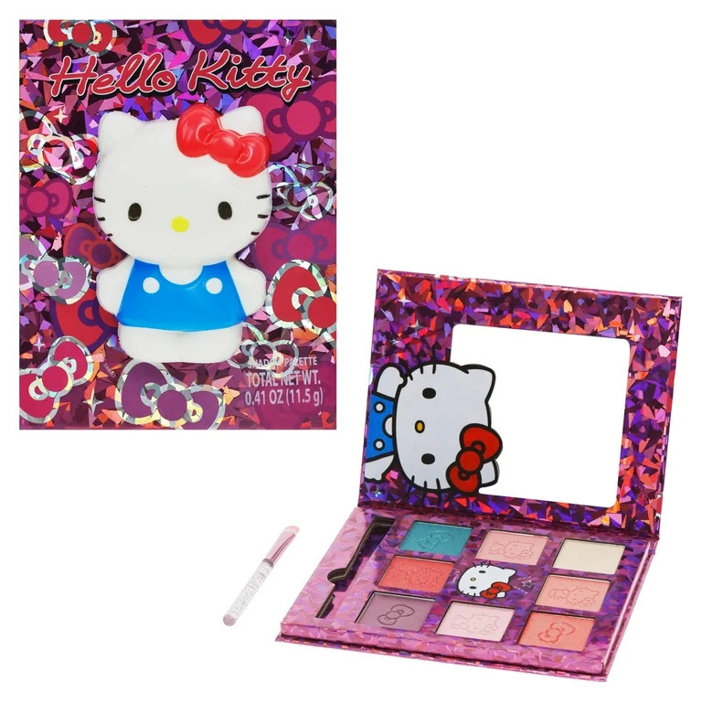 Hello Kitty 8-Well Eyeshadow Palette with Brush and Squishy Character | Walmart (US)
