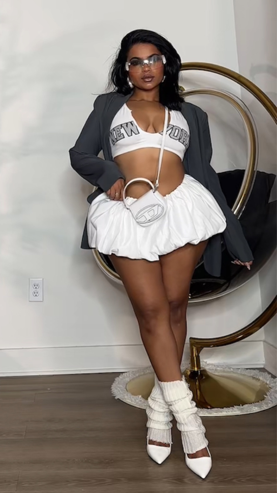 Street style balloon skirt- top is from Fashion Nova & blazer is thrifted 🩵

#LTKStyleTip #LTKMidsize #LTKFindsUnder50