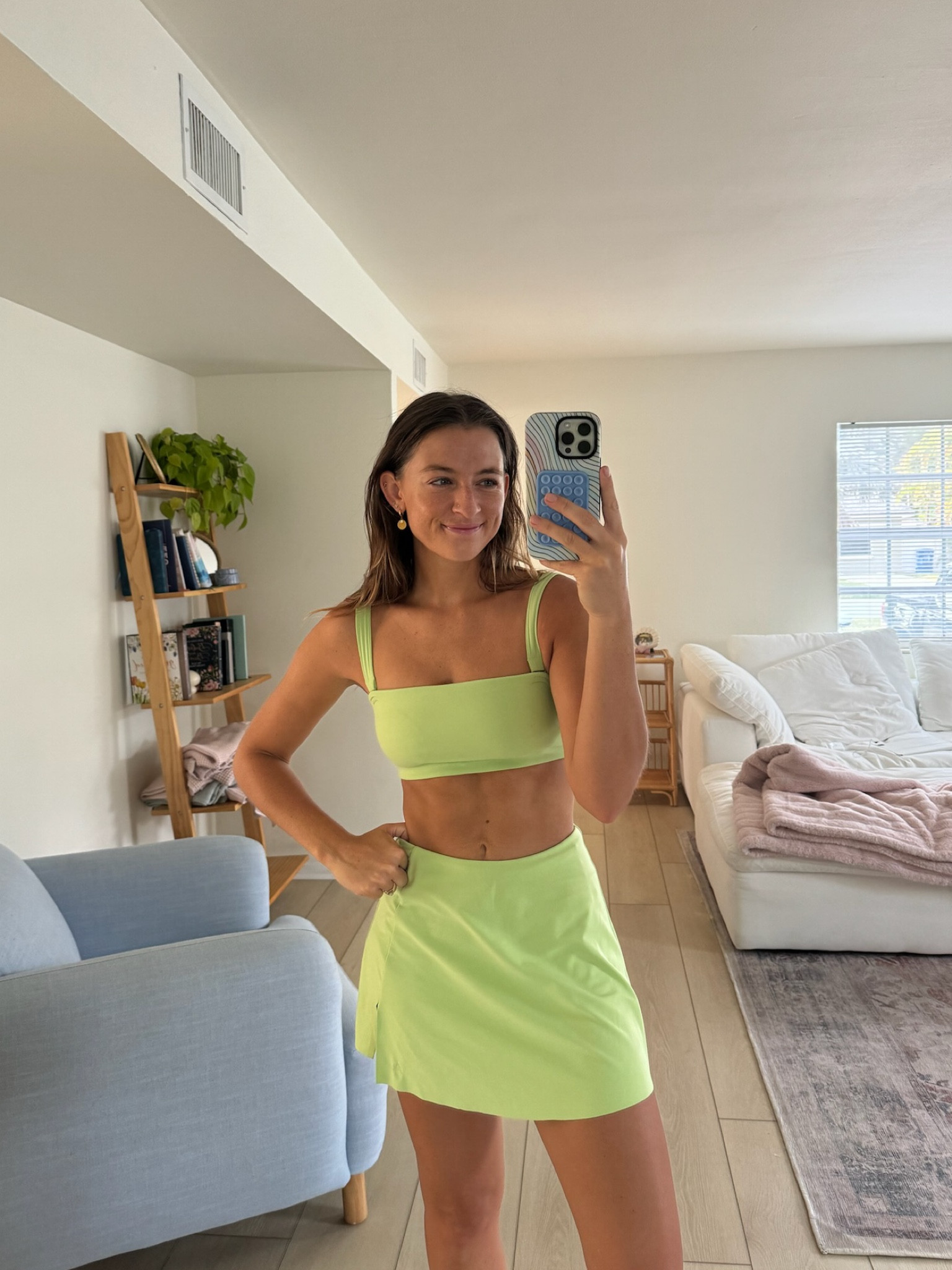 cute new workout set💚 perfect for a tennis or pickleball day 

workout set, gym outfit, tennis outfit, pilates, skort 

#LTKSeasonal #LTKfitness #LTKActive