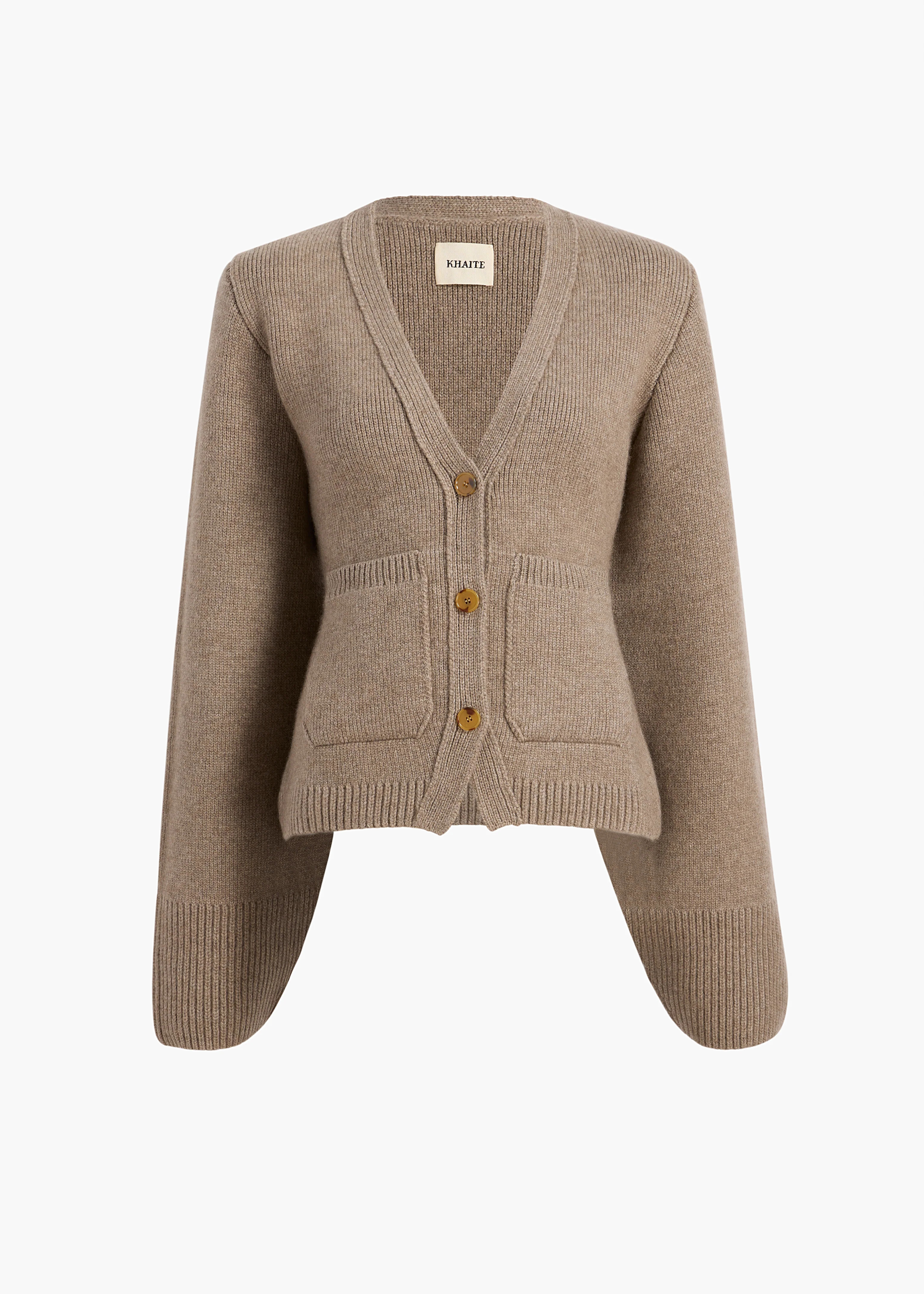 KHAITE - Scarlet Cardigan In Barley | Khaite
